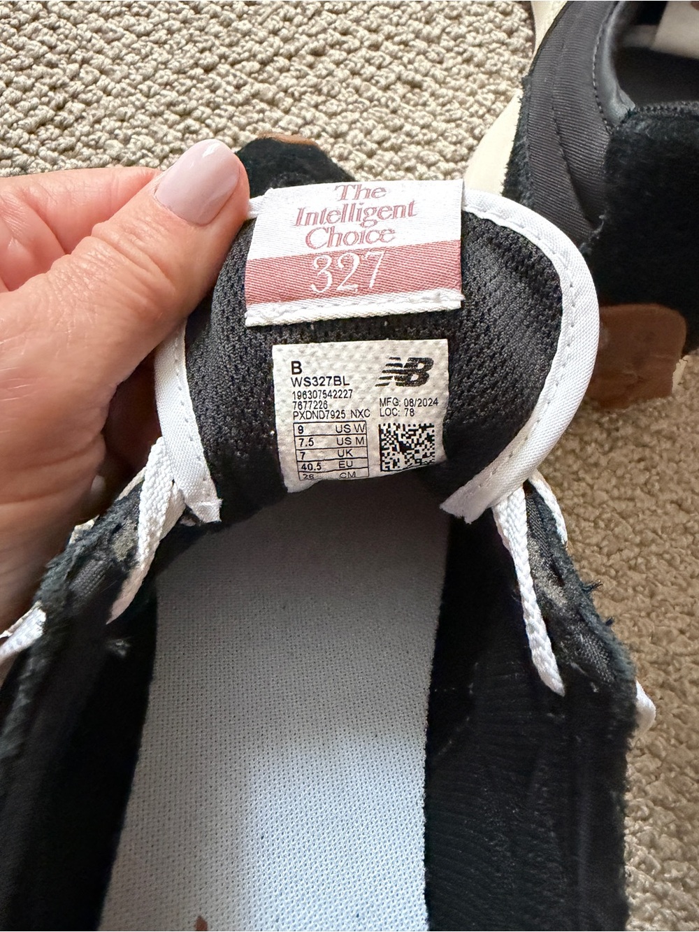 Black new balance 327 - Picture 5 of 5